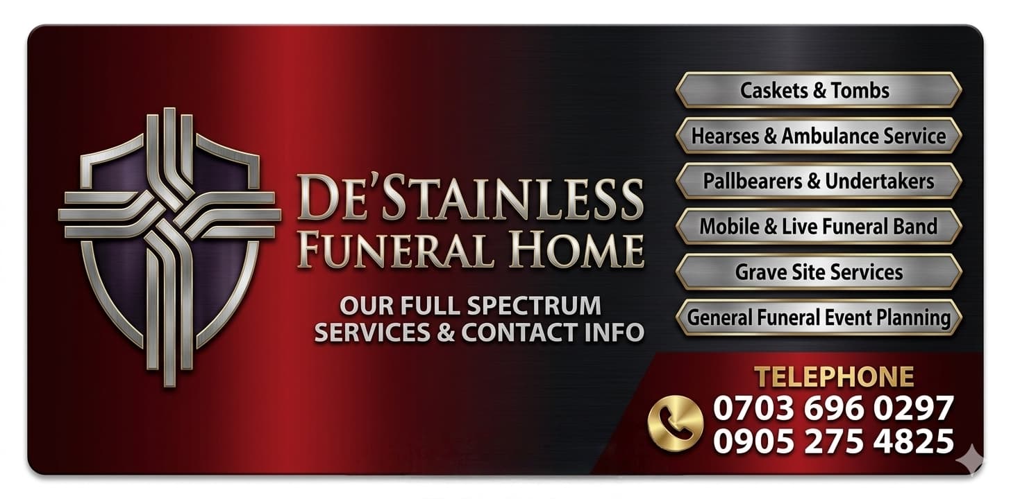 De'Stainless Funeral Home logo